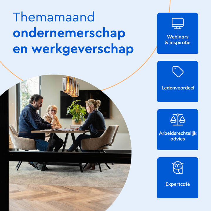 Vierkant - Banner themamaand ondernemerschap en werkgeverschap