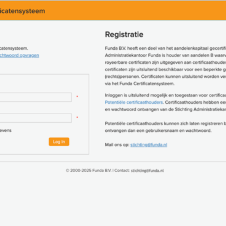 Funda certificaten