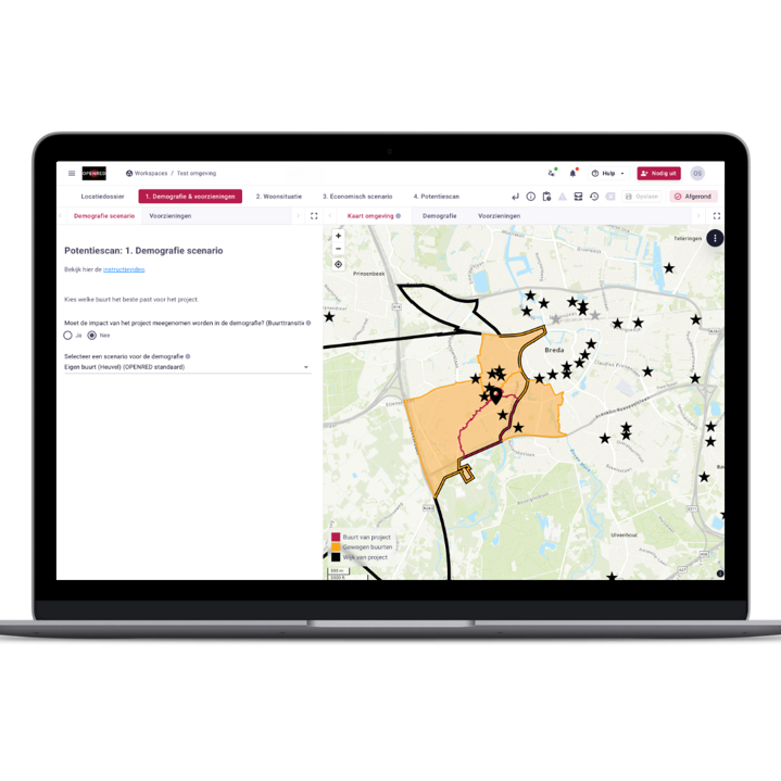 Potentiescan - Demografie scenario